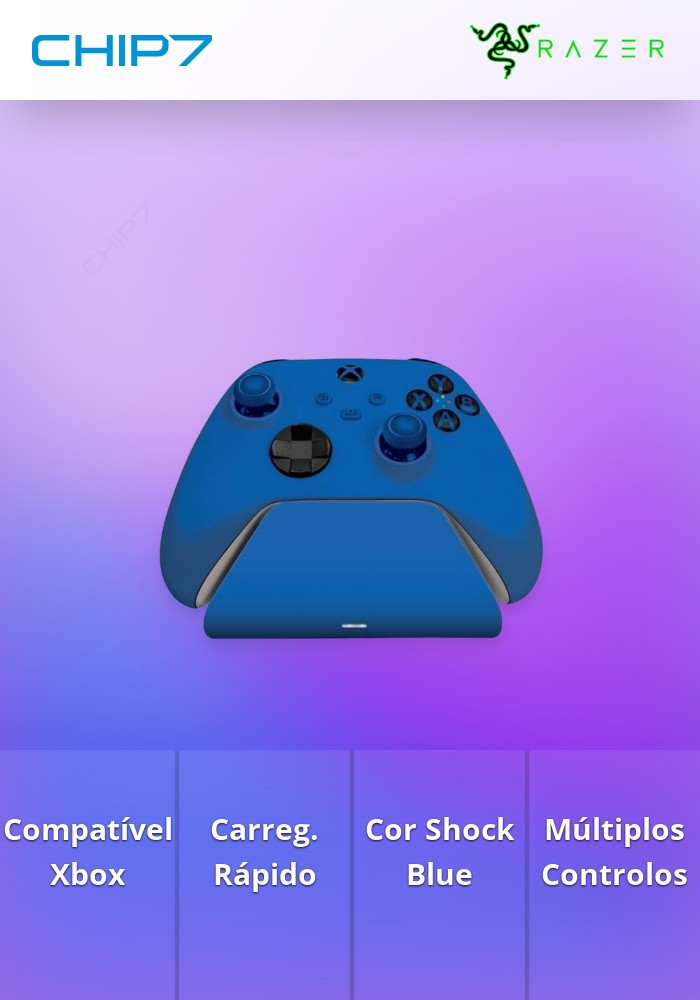 Universal Quick Charging Stand for Xbox - Shock Blue