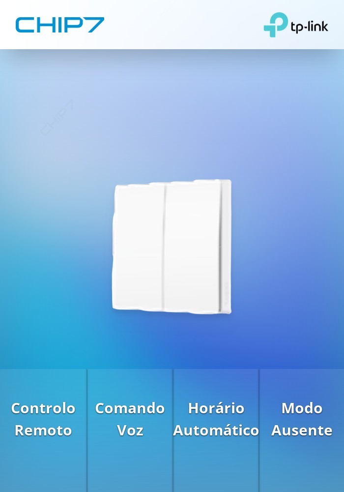 Interruptor Inteligente Duplo de Encastre TP-Link Tapo S220