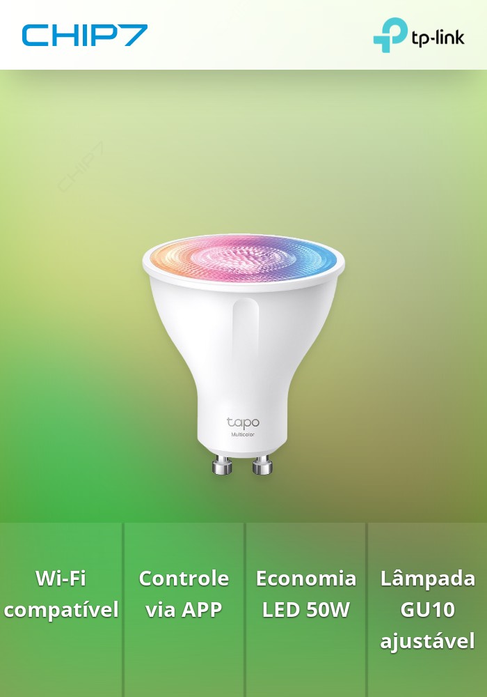 LAMPADA LED SMART WI-FI GU10 50W TP-LINK - TAPO-L630