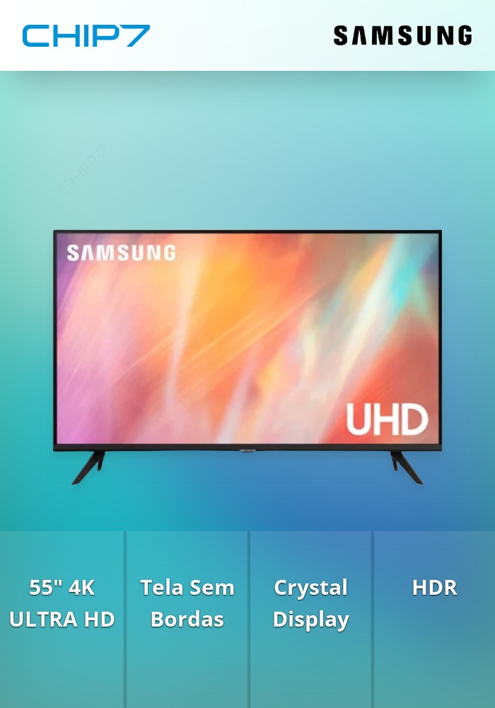 Televisão TV SAMSUNG - 55" 4K Ultra HD LED / Smart TV / HDR / Planas ...
