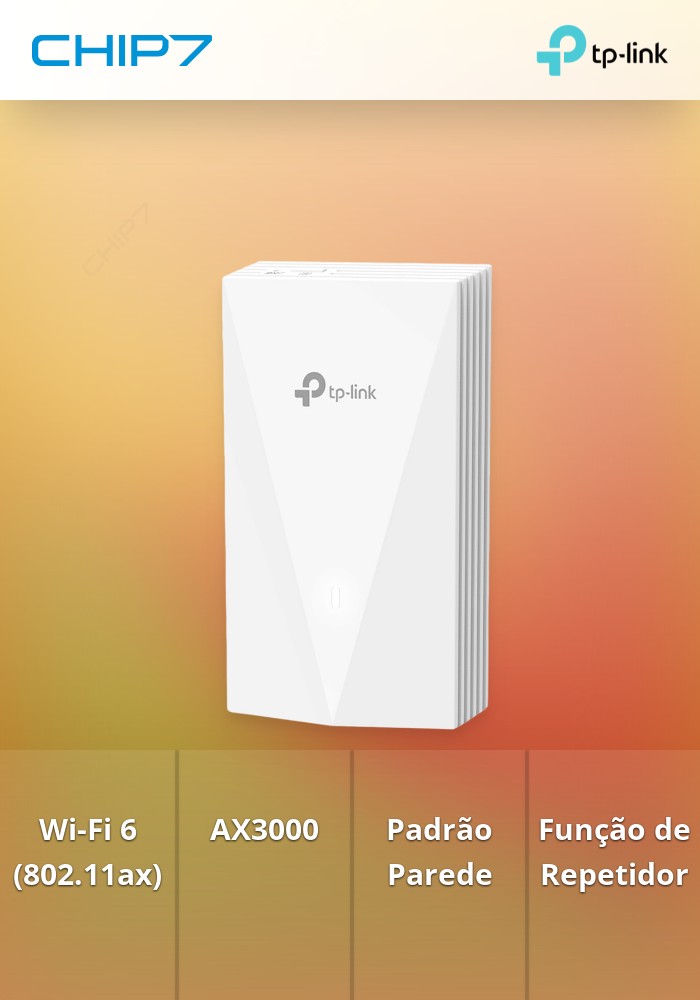 Access Point / Repetidor TP-LINK AX3000 WI-FI 6 Parede