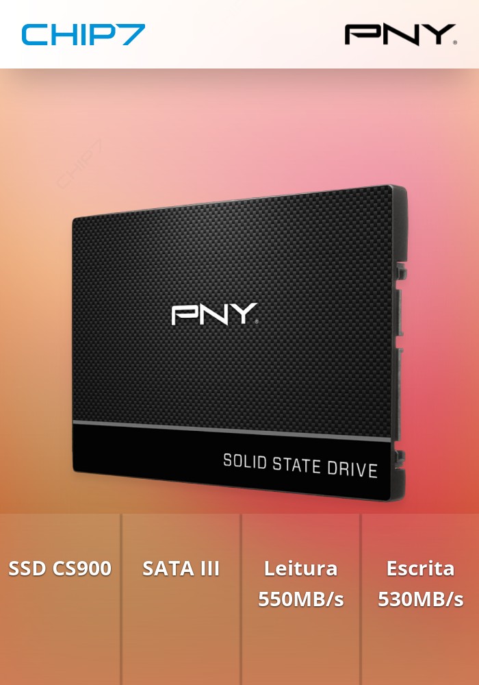 SSD PNY CS900 2TB SATA III (550/530MB/s)