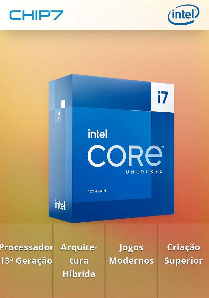 Processador Intel I7 13700K 16 Cores 3.40 GHz LGA1700 13ª Geração