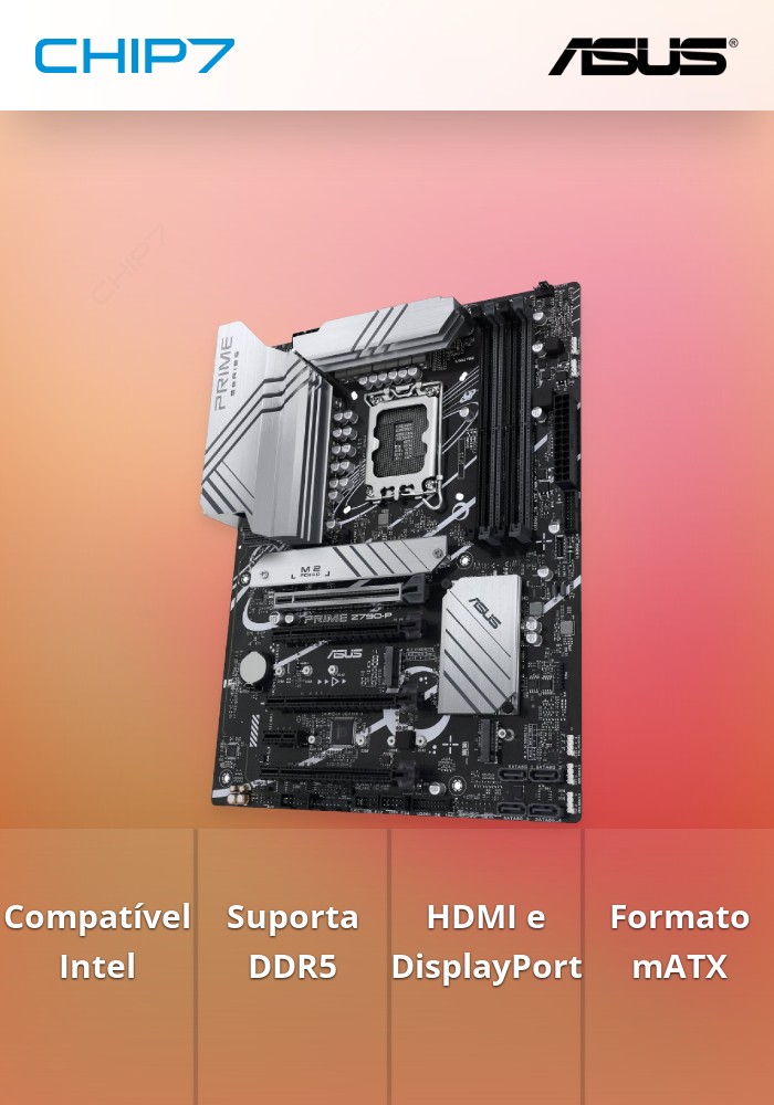 Motherboard ASUS PRIME Z790-P SK LGA1700 4DDR5 HDMI/DP mATX