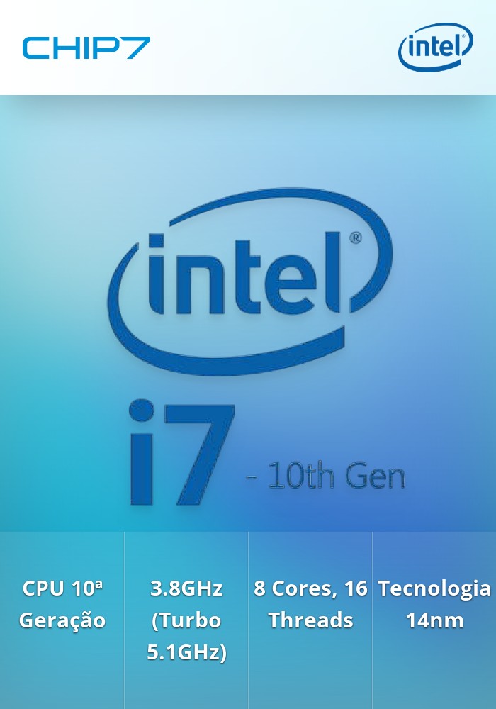 PROCESSADOR I7 10700KF 1200 3.8 A 5.1GHZ 16M 8C16T 125W IN BOX OEM