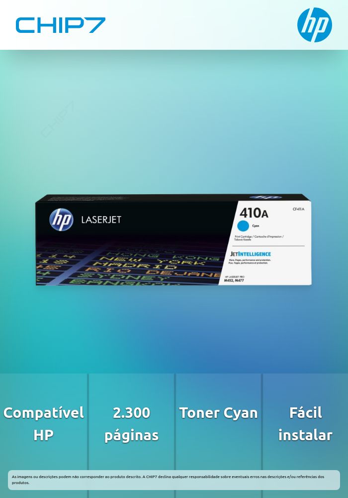 HP 410A Cyan Original LaserJet Toner Cartridge