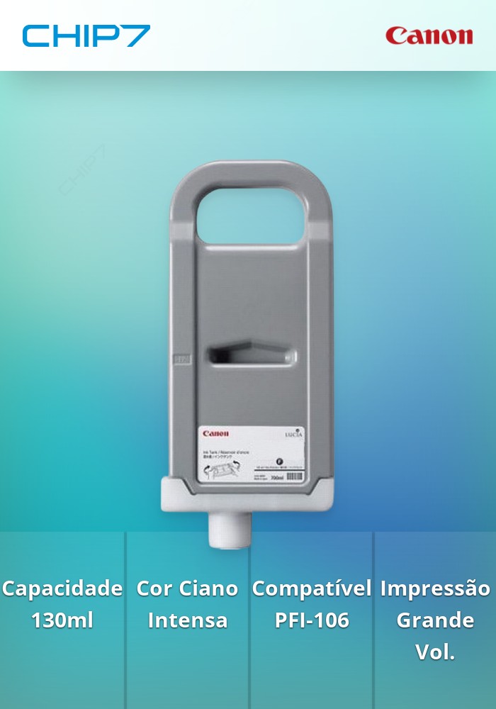 Tinteiro PFI-106 de 130 ml C (cyan)