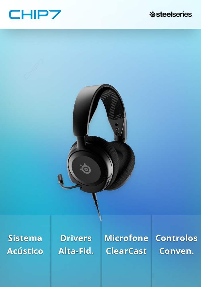 Headset SteelSeries Arctis Nova 1 Preto