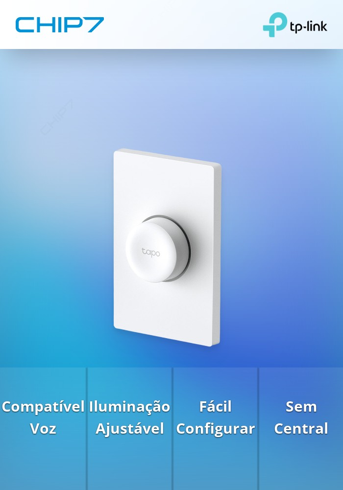 Interruptor Parede Inteligente TP-Link Tapo S200D Smart Remote Dimmer Switch