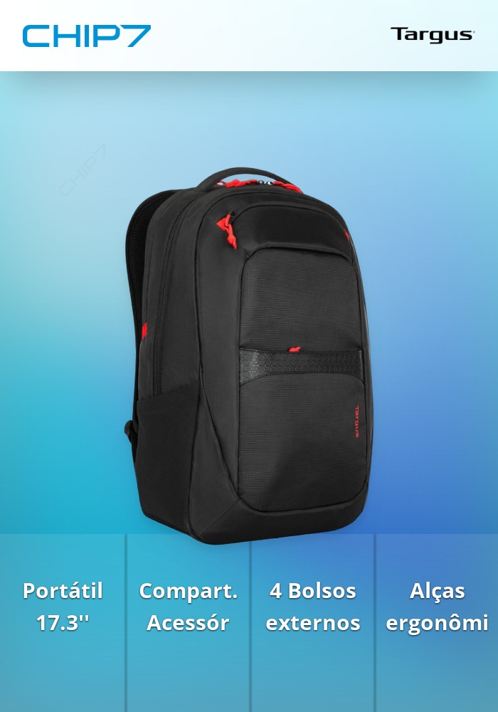 Mochila Targus Gaming TBB639GL 17.3
