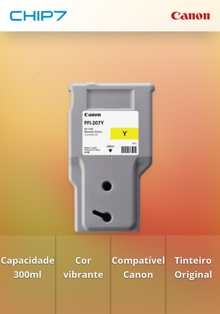 Tinteiro PFI-207 de 300 ml Y (yellow)
