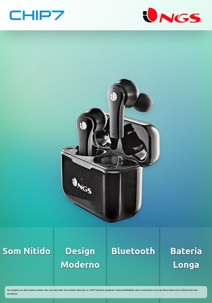NGS EARPHONES ARTICA BLOOM BLACK