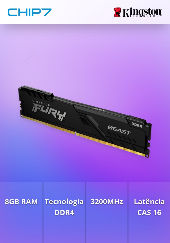 8G 3200 DDR4 C16 DIMM BEAST BK
