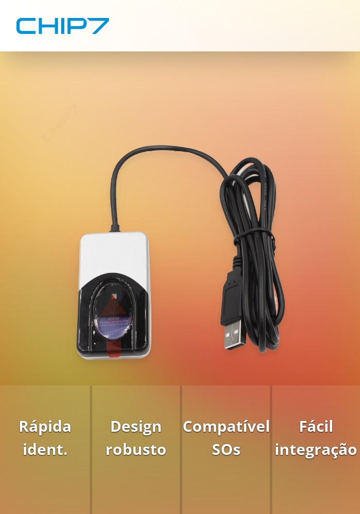 Leitor Biométrico DDIGITAL U4500B