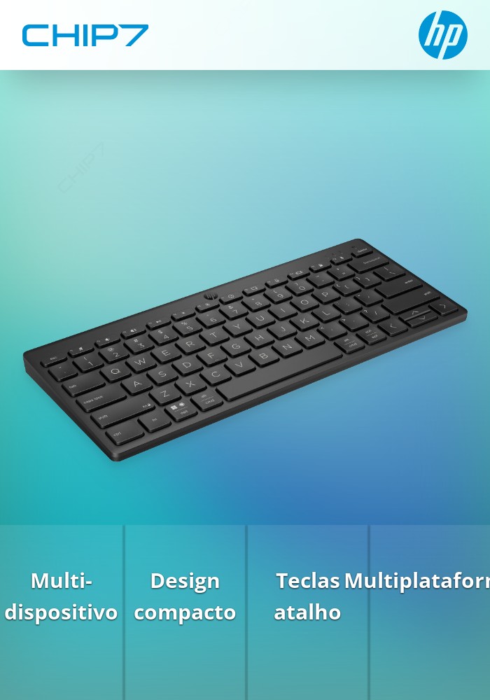 Teclado HP 350 BLK Compact Multi-Device