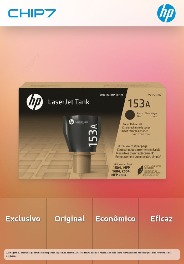 Kit de recarga de toner HP 153A Original para HP LaserJet Tank
