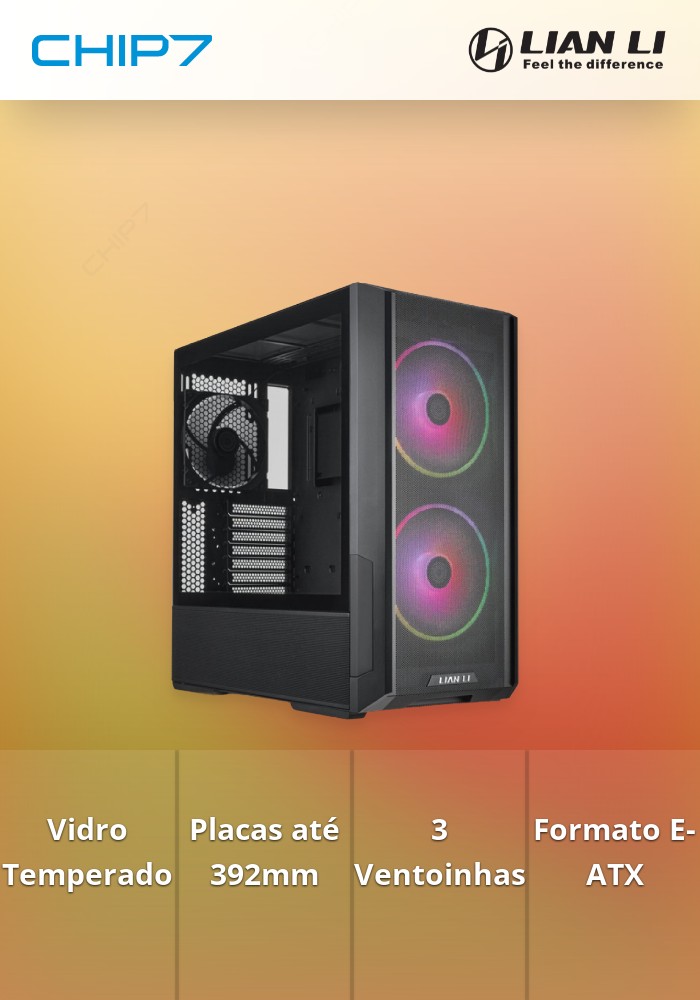 Caixa E-ATX Lian Li Lancool 216 ARGB Preto