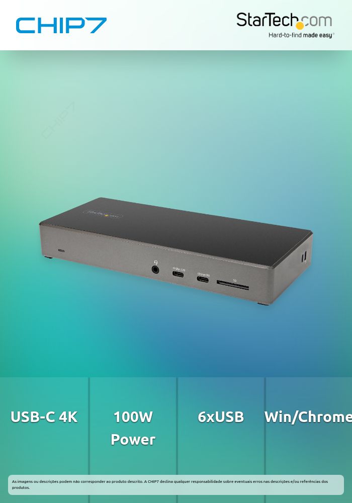 Docking Station StarTech USB-C PARA 3 MONITORES