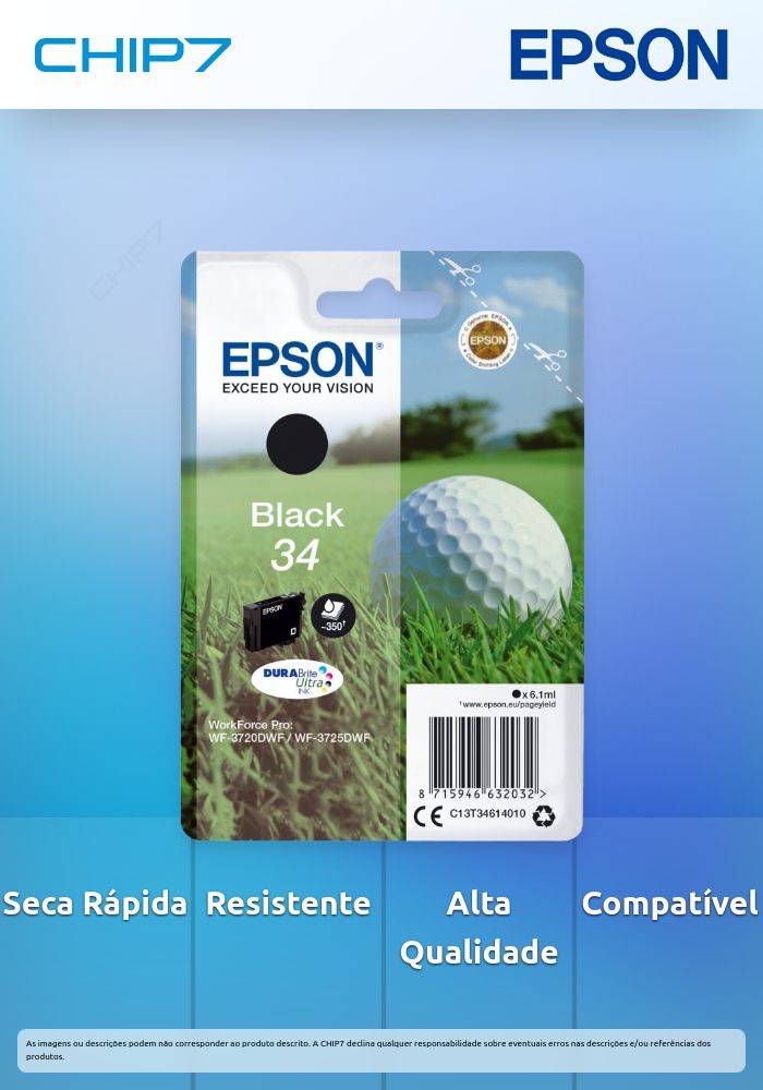 Singlepack Black 34 DURABrite Ultra Ink
