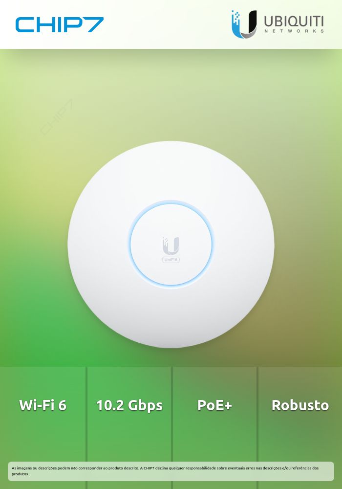 Access Point UBIQUITI U6 Enterprise Wi-Fi 6 10.2 Gbps PoE+