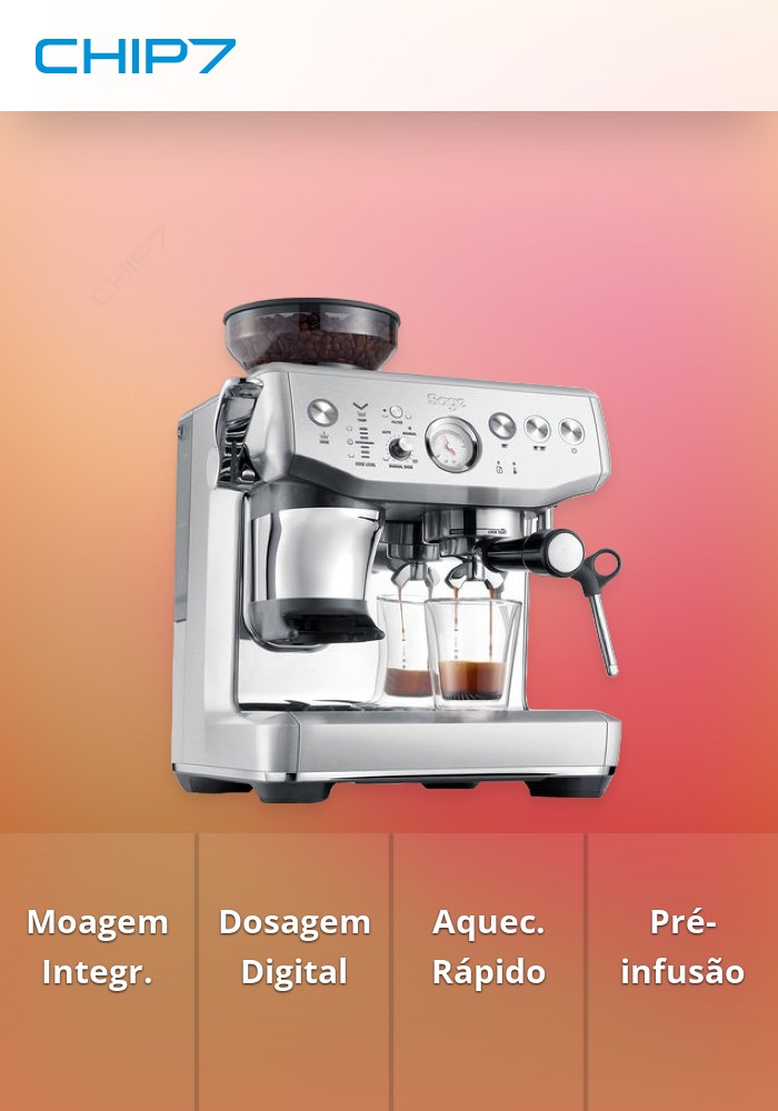 SAGE MÁQUINA DE CAFÉ THE BARISTA EXPRESS IMPRESS (BRUSHED STAINLESS STEEL)