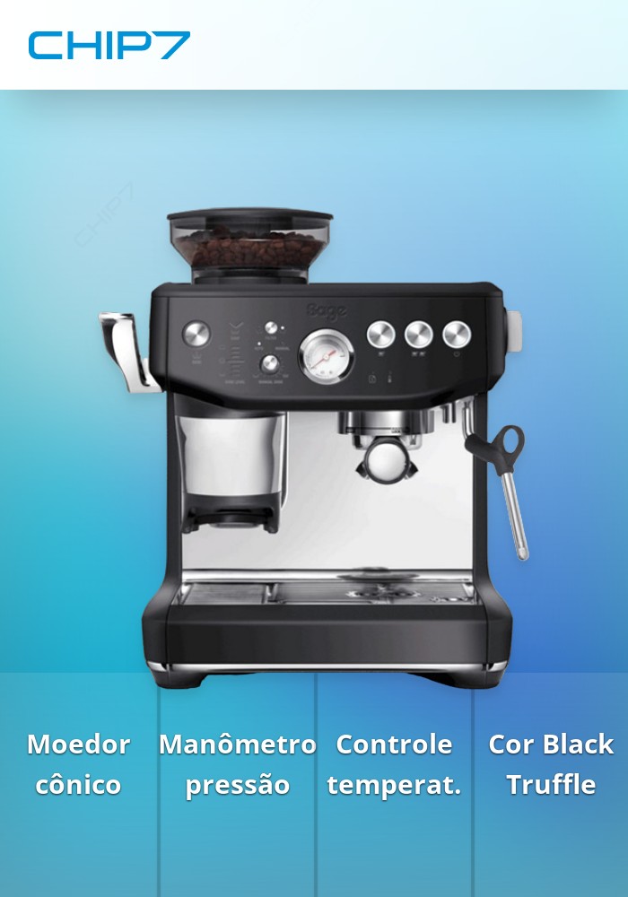 SAGE MÁQUINA DE CAFÉ THE BARISTA EXPRESS IMPRESS (BLACK TRUFFLE)