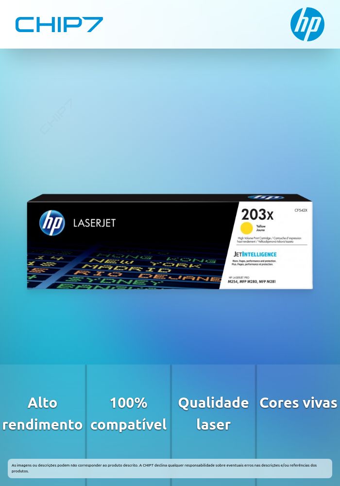 TONER AMARILLO ALTA HP 203X ORIGINA