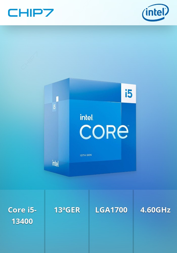 Processador CPU INTEL CORE i5-13400 9.5MB LGA1700 13ª GERAÇÃO