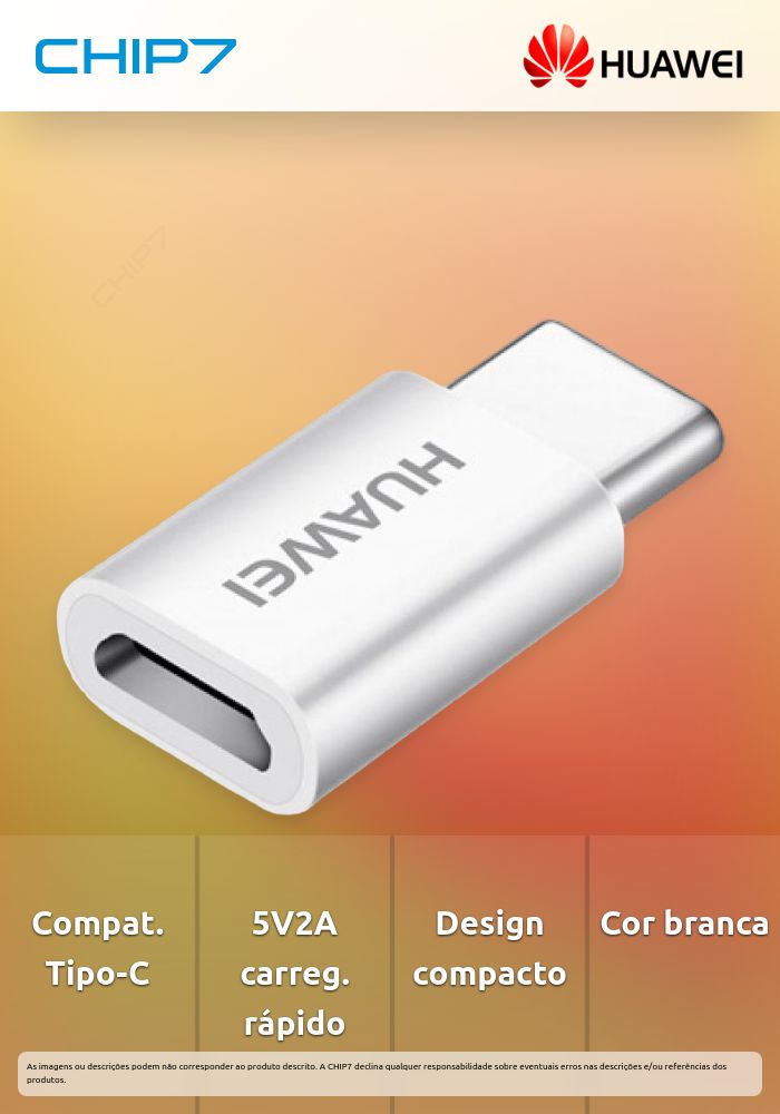Adaptador Tipo-C Plug 5V2A - Branco