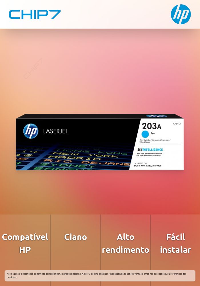 HP 203A Cyan Original LaserJet Toner Cartridge