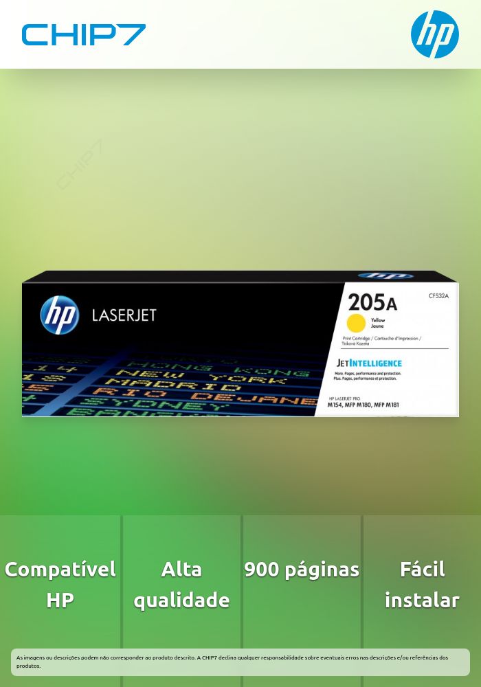 TONER AMARILLO HP 205A ORIGINAL LAS