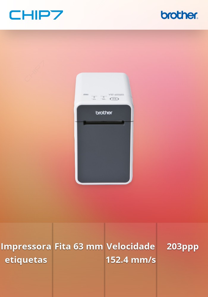 Impressora Etiquetas e Talões BROTHER TD-2020A