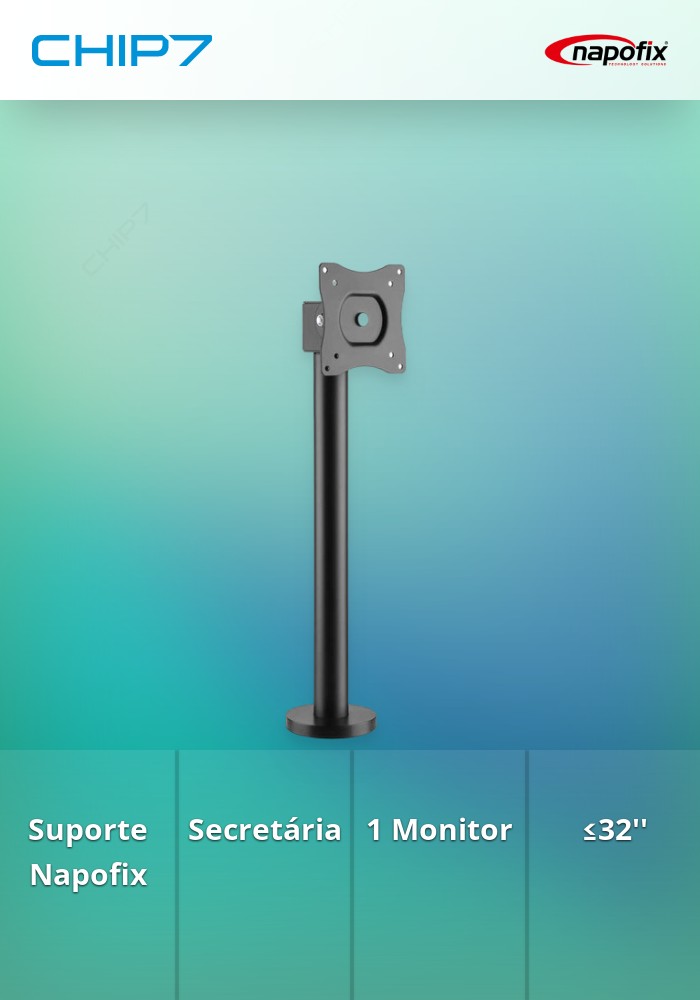 Suporte Napofix Secretária 1 Monitor POS ≤32'' - DM1050