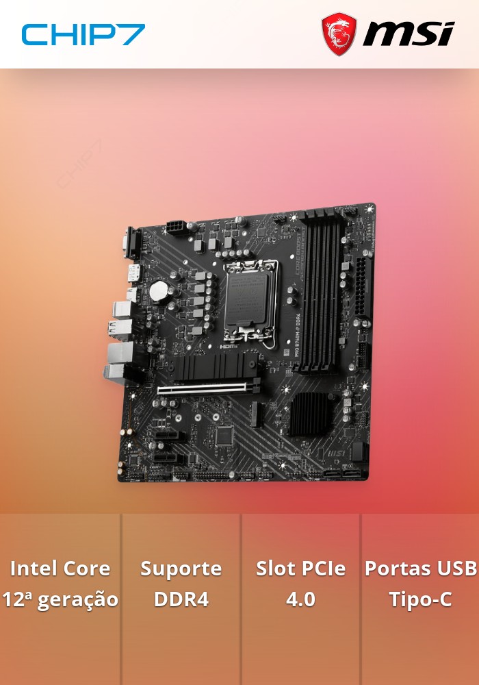 Motherboard MSI PRO B760M-P DDR4