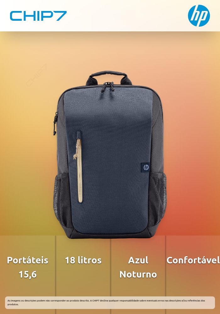 Mochila HP Travel de 18 litros para Portátil de 15,6 polegadas - Azul Noturno