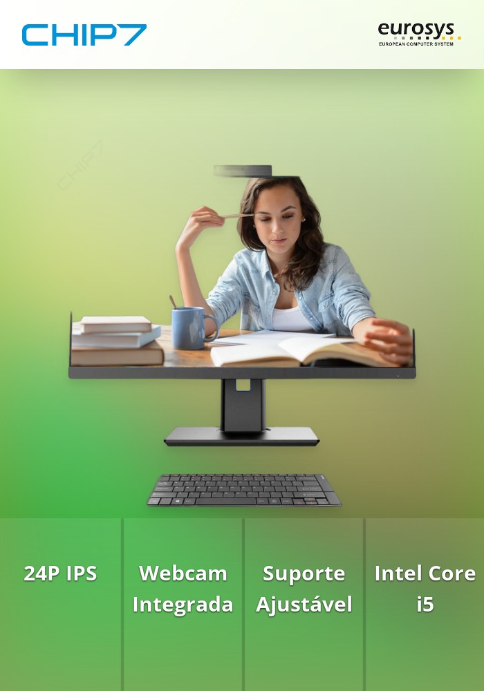 Computador TESLA AIO PC 2400 PRO - I5 11400 / 16GB RAM / 480GB SSD / 24