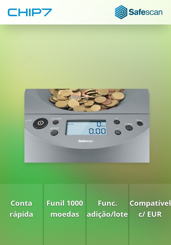 CONTADOR  DE  MOEDAS SAFESCAN 1450 EUR