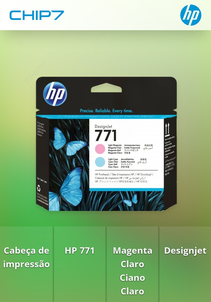 HP 771 Light Magenta/Light Cyan Designjet Printhead