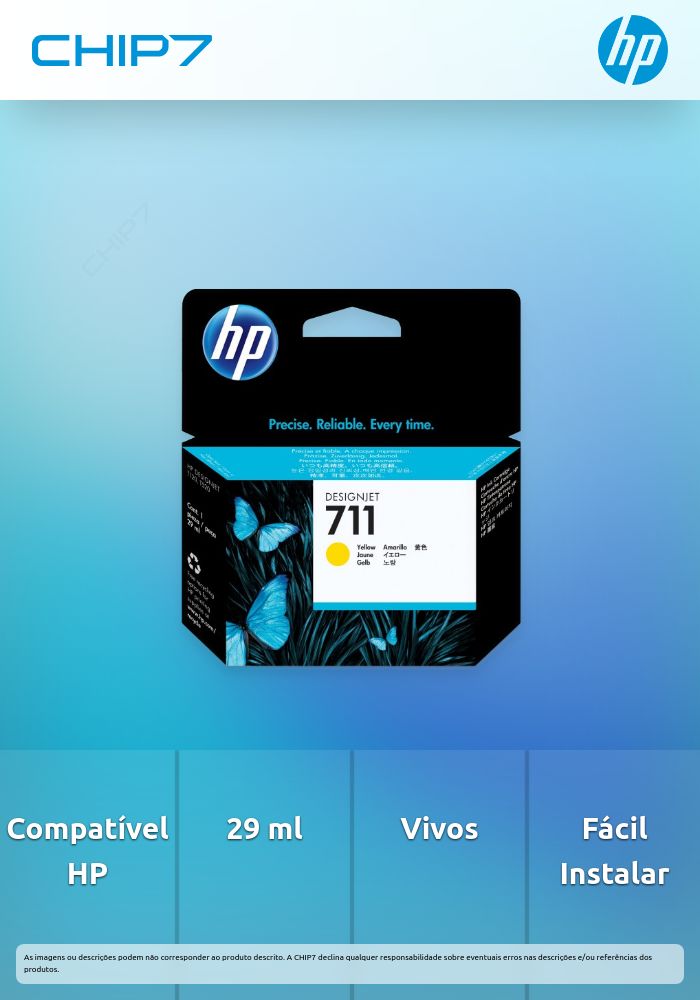 HP 711 ink yellow 29 ml DJ T120 520