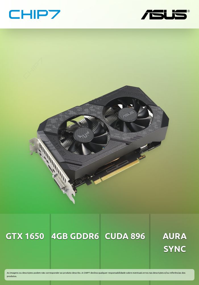 Placa Gráfica Asus TUF Gaming GeForce GTX 1650 P V2 4GB GDDR6