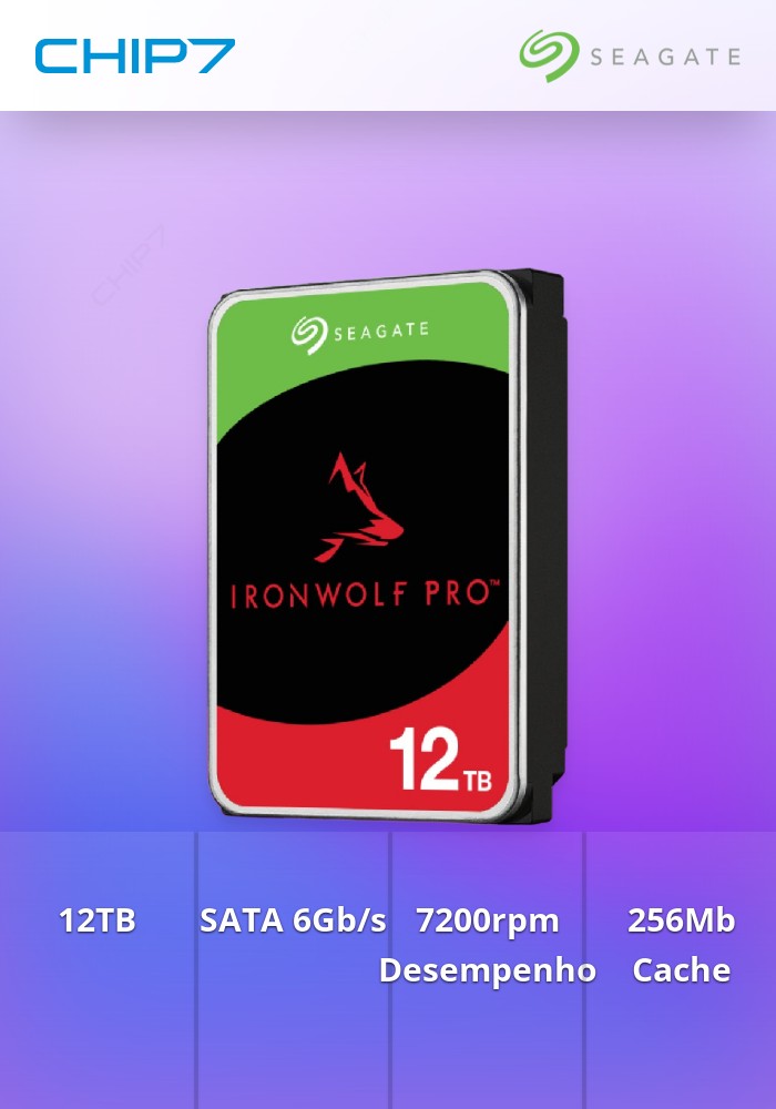 12TB HDD SEAGATE Disco 3.5