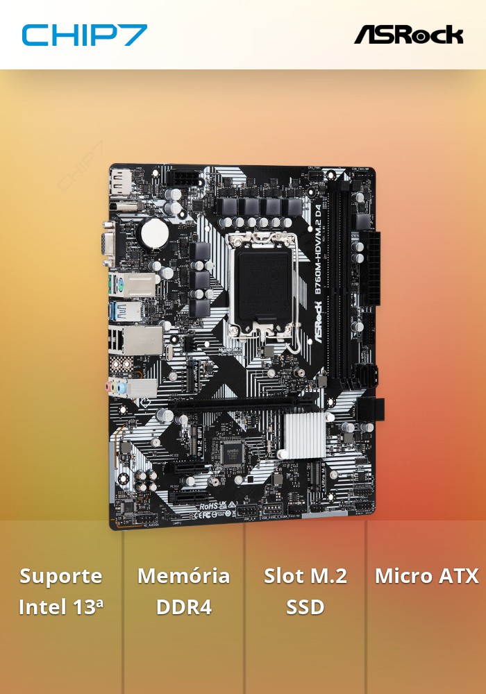 Motherboard ASRock B760M-HDV/M.2 D4