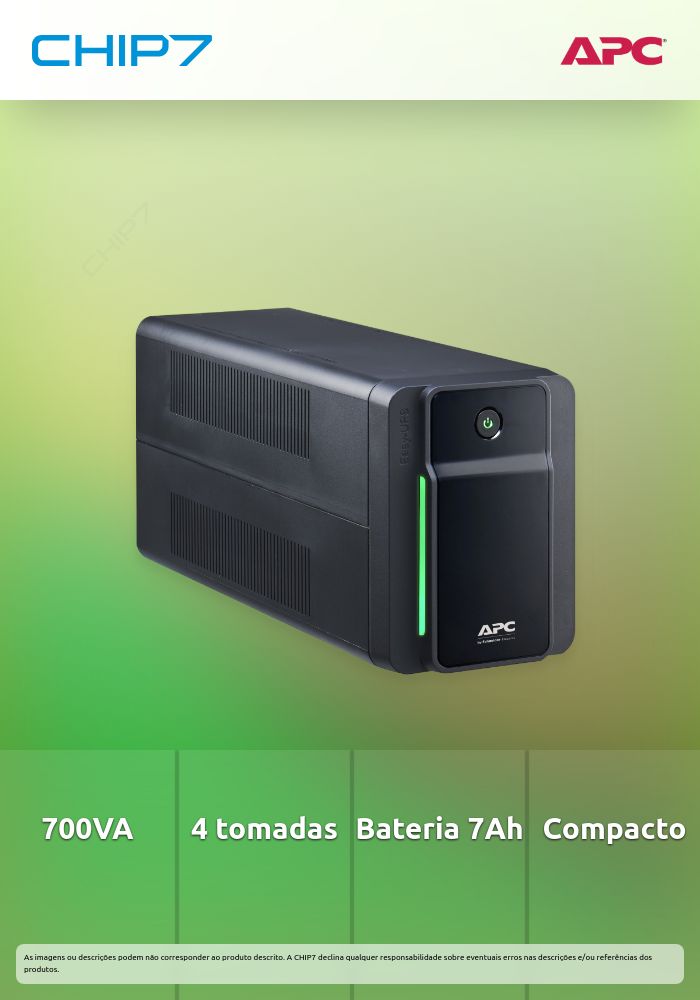UPS APC BACK INTERATIVA 360W 700VA