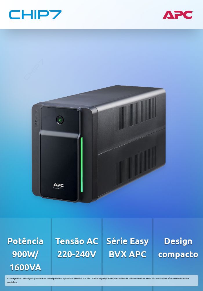 UPS APC Easy BVX Series BVX1600LI 900W 1600VA AC 220-240V