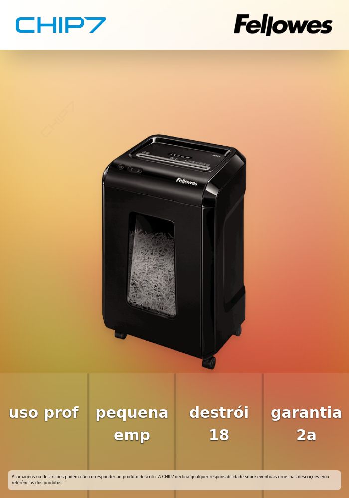 Destruidora Papel FELLOWES 92CS 4X38MM