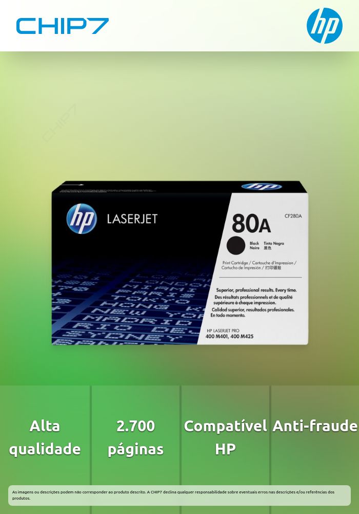 HP Toner 80A black HV