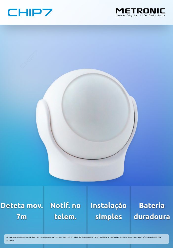 Detetor de Movimento METRONIC INTELIGENTE WIFI ZIGBEE