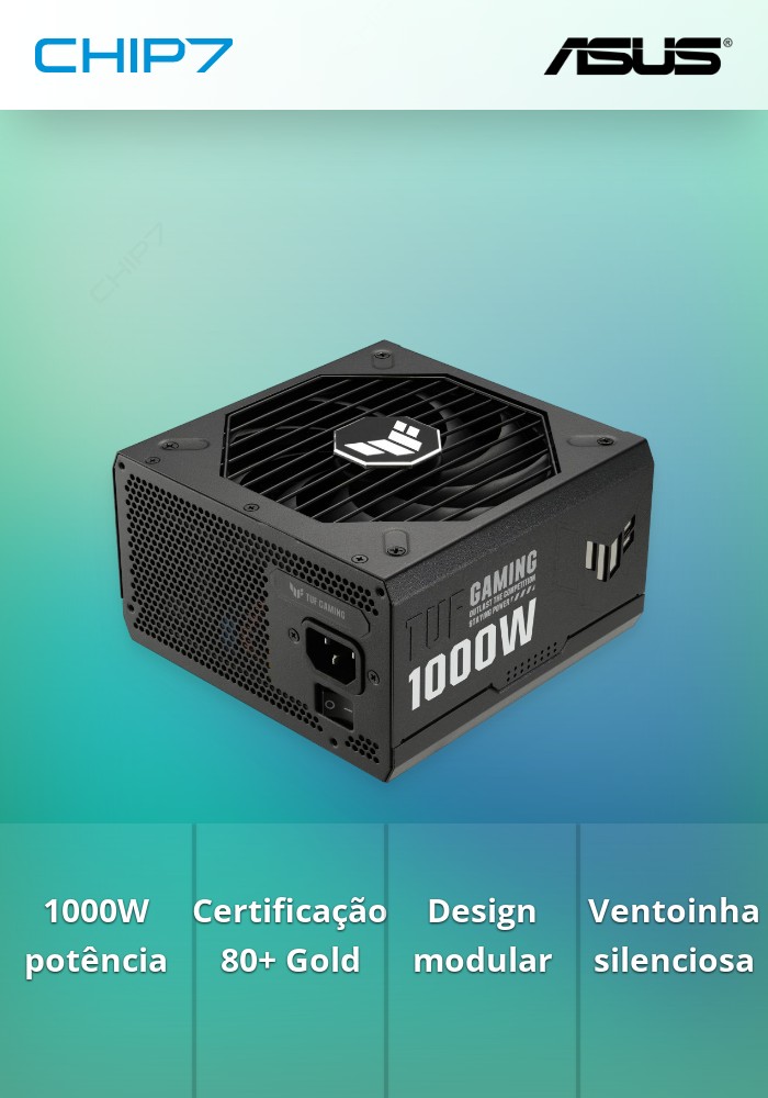 Fonte Alimentação TUF Gaming 1000W 80+ Gold
