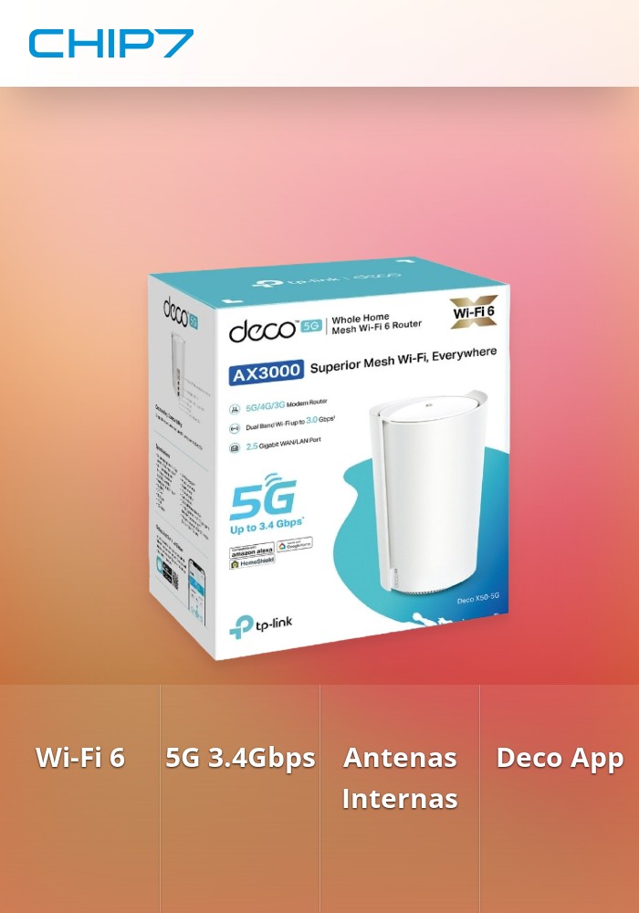 Router TP-LINK 5G AX3000 Whole Home Mesh Wi-Fi 6 ROUTER