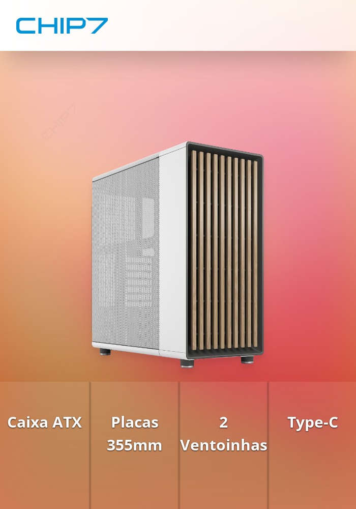 Caixa ATX Fractal North Branca